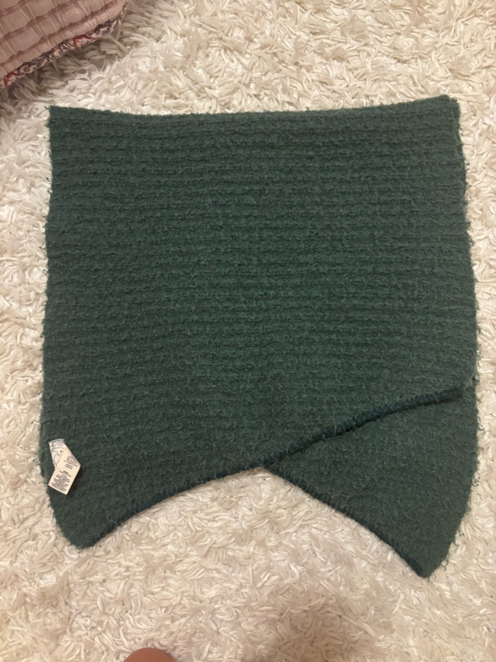 Free People Olive Green Blanket Scarf
